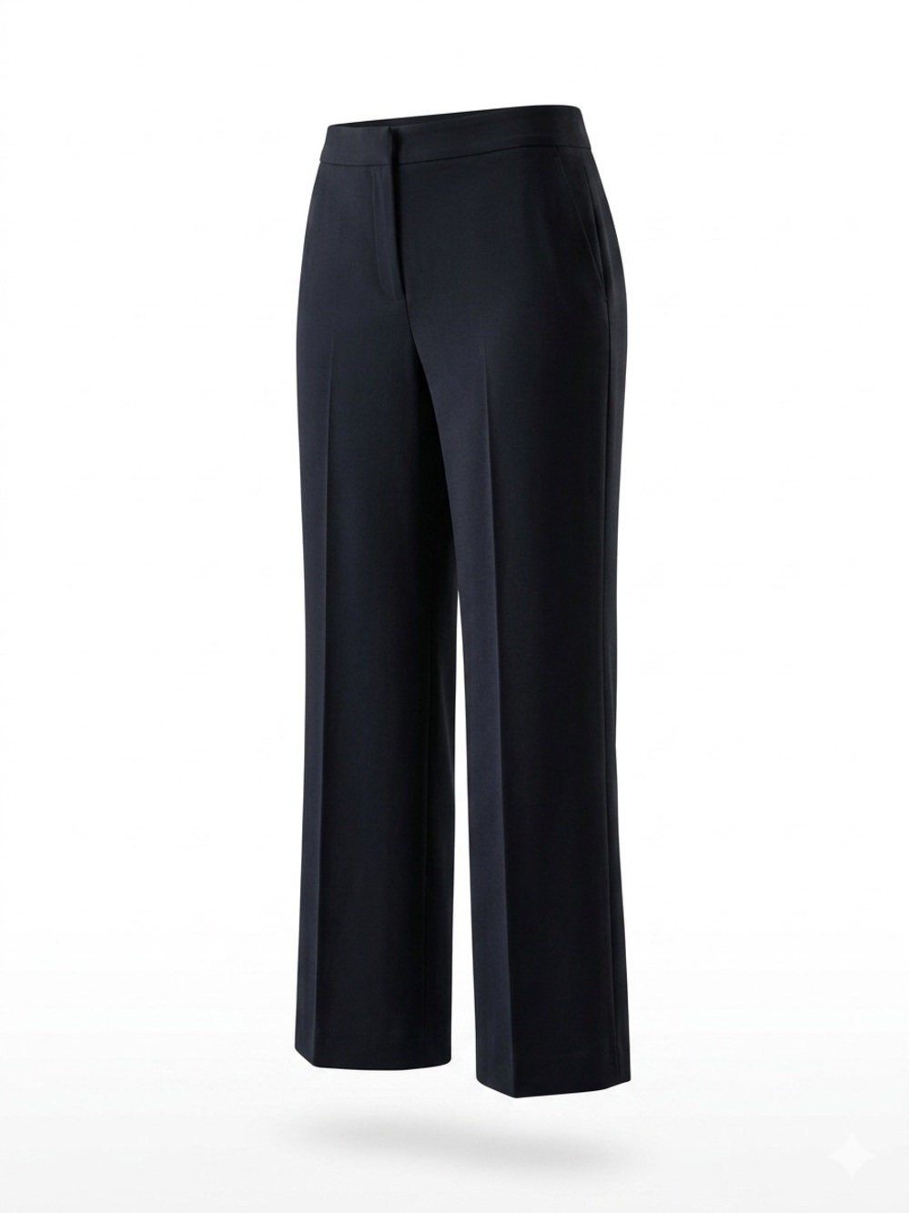 Women's Navy Wide-Leg Dress Pants